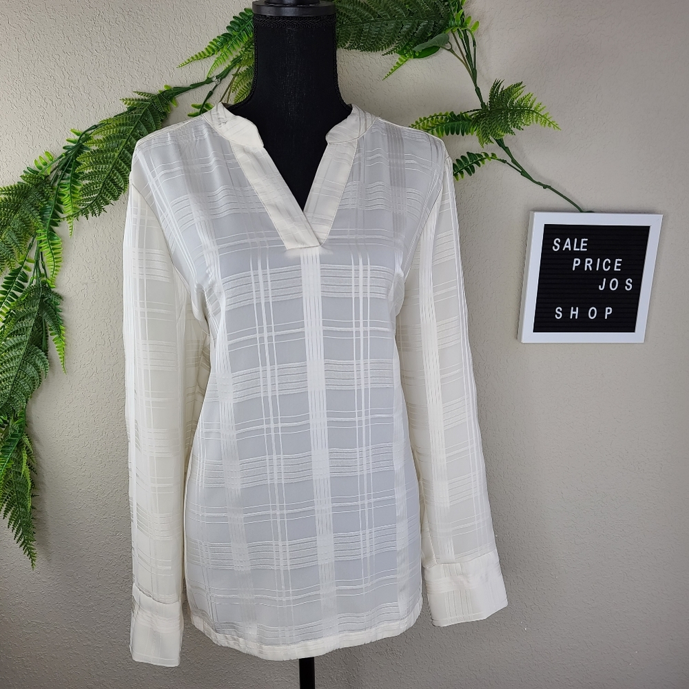 Bananna Republic Ivory Long Sleeve Tunic